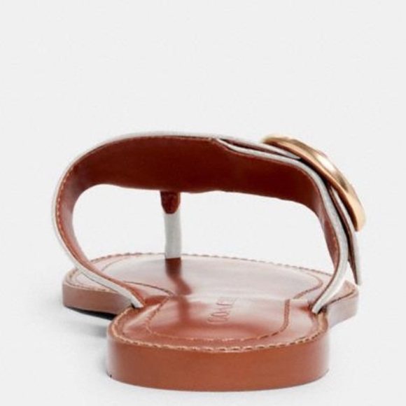 🎀 NEW!!Coach Lesli Monogram Buckle Sandals - Picture 5 of 16